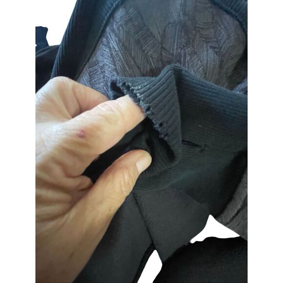 Lululemon Iconic Scuba Hoodie Gray & Black Thumbholes Full Zip Women’s Small/201 - Picture 11 of 12